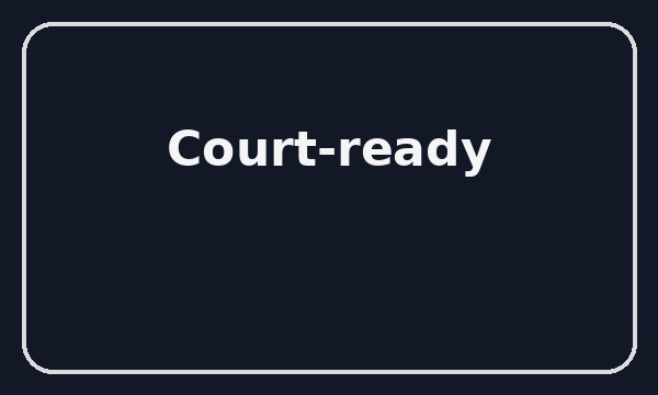 Court-ready preparation