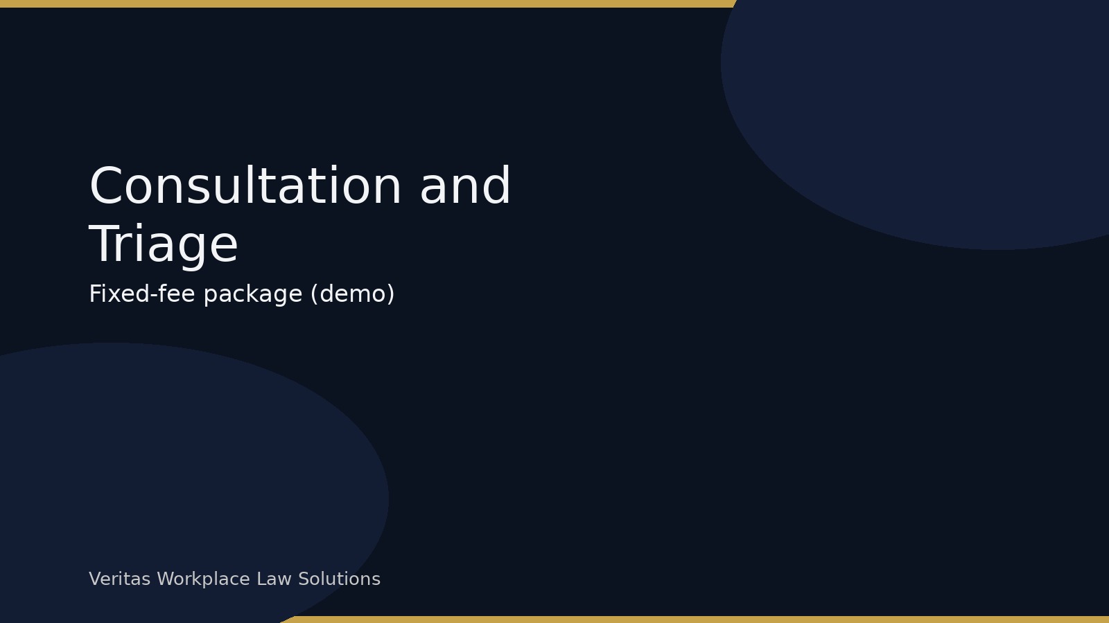 Consultation and Case Strategy (60 minutes)